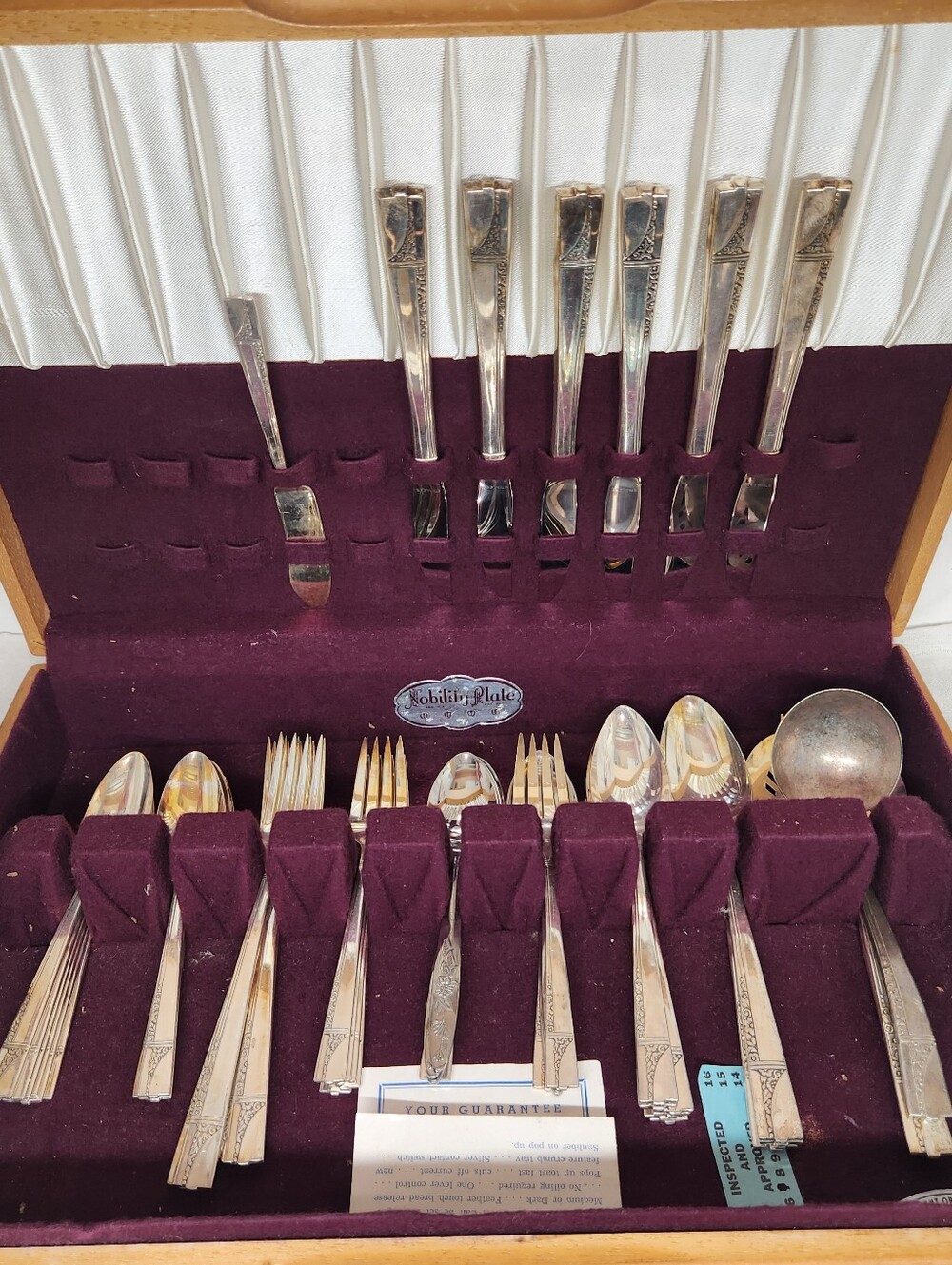 Nobility Plate Silver Plated Flatware Set in Silver - Elegant Dining Collection
